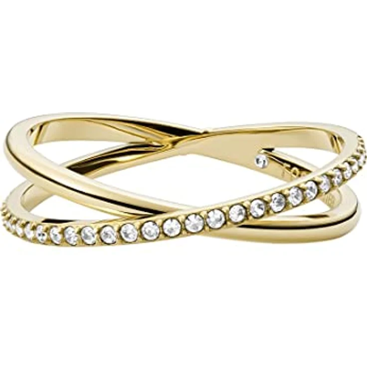 Fossil Vintage Iconic Damenring, Gold Edelstahl, Höhe: 5,4 mm, JF03752710 – Bild 2