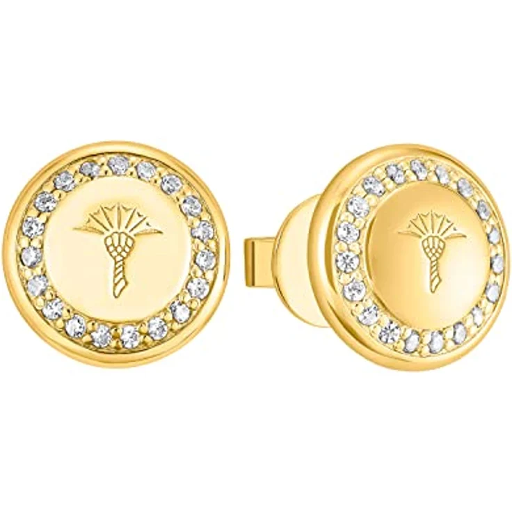 JOOP! Ohrstecker 925 Sterling Silber, 10 mm, mit 42 Zirkonia-Steinen, Damen Schmuck in Geschenkbox – Bild 1