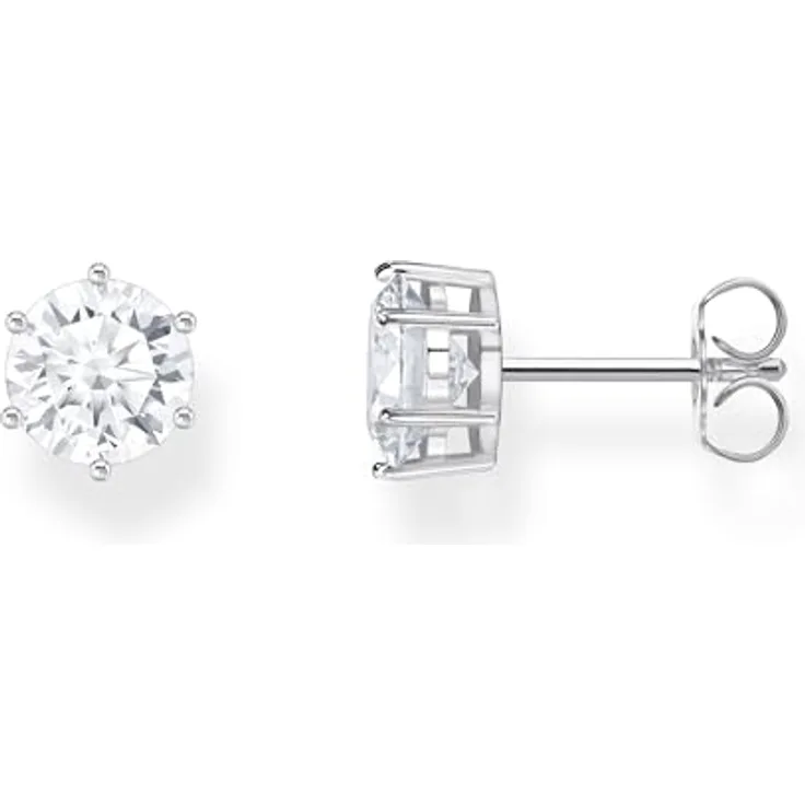 Thomas Sabo Ohrstecker H2300-051-14, 925 Silber mit Zirkonia, neutral Weiß