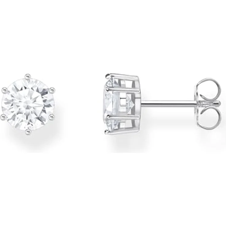 Thomas Sabo Ohrstecker H2300-051-14, 925 Silber mit Zirkonia, neutral Weiß – Bild 1