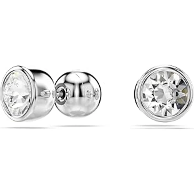 Swarovski Imber Ohrstecker, Solitär mit kesselgefassten Rundkristallen, edel glänzend – Bild 2