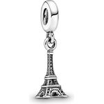 PANDORA Silber Charm Eifelturm Paris 791082, 925er Sterling Silber, teilweise geschwärzt