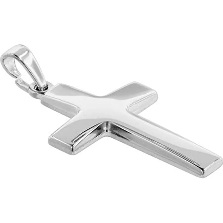 trendor Herren-Halskette mit Kreuz 27 mm, Sterlingsilber 925, 45 cm Länge, Geschenk-Box – Bild 2