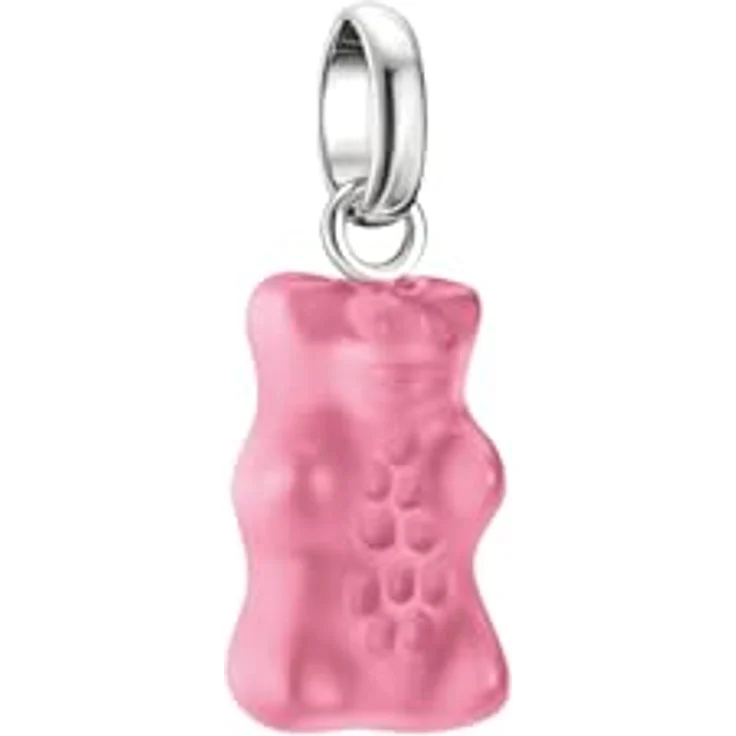 THOMAS SABO Damen-Charm 925er Silber, recycelt, pink, Glas One Size, 32031045 – Bild 1
