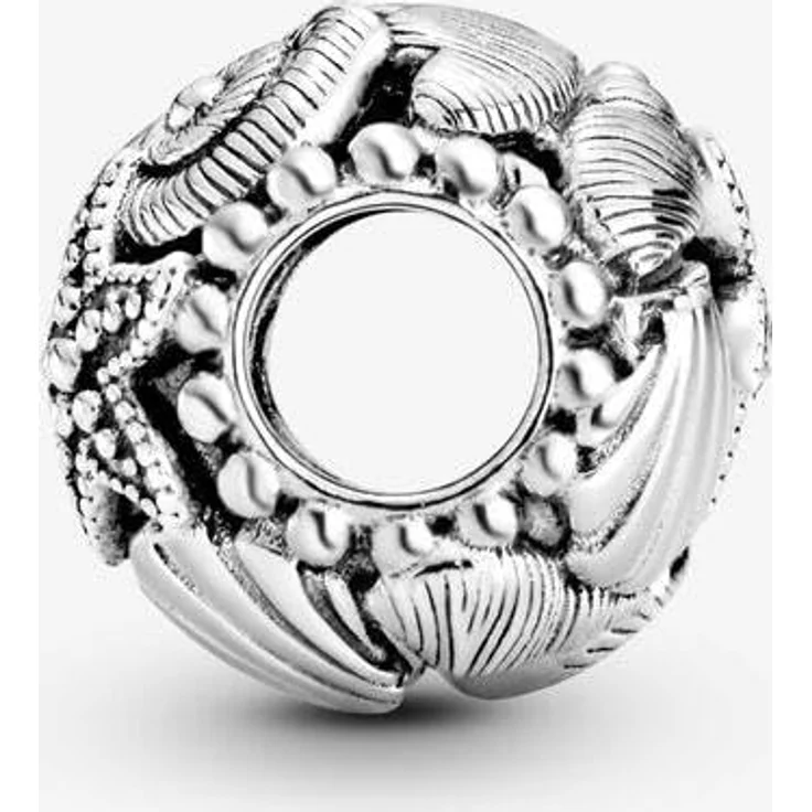 Pandora Charm 798950C00, Offenes Design mit Seestern, Muschel und Herzen aus Sterling-Silber – Bild 3