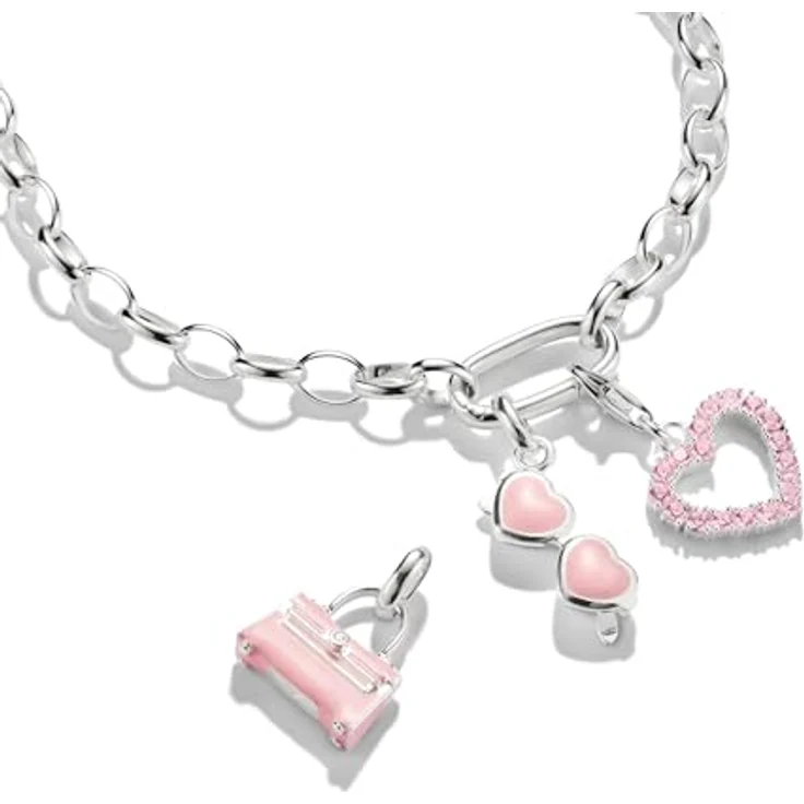 THOMAS SABO Charm-Anhänger Pink Sonnenbrille, 925er Sterlingsilber mit Kaltemail, Charm Club Anhänger – Bild 2