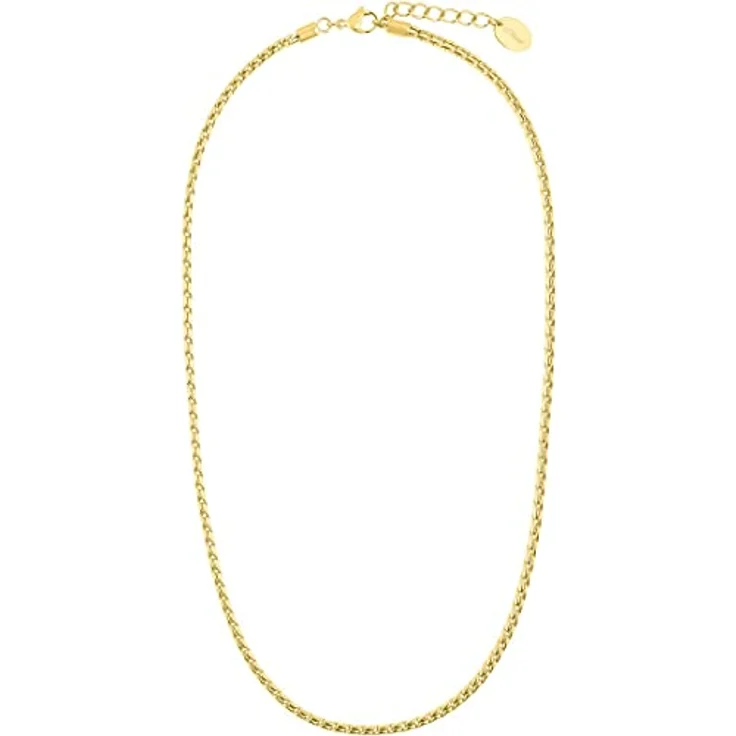 s.Oliver Damen-Kette Edelstahl, One Size, goldfarbig, zeitloser Schmuck – Bild 2