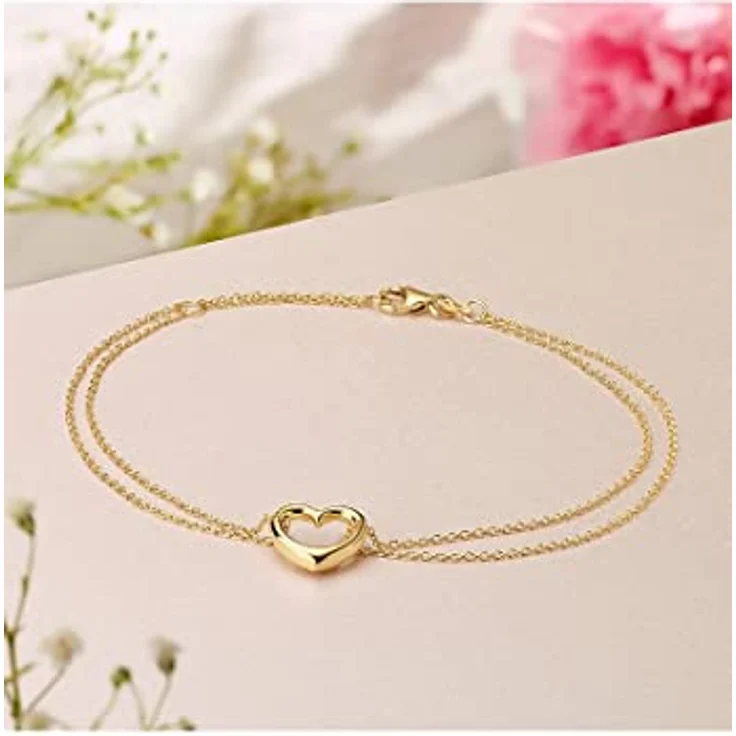 CHRIST Damen-Armband 375er Gelbgold, zeitloser Klassiker mit 19,5 cm Länge, in Geschenkbox – Bild 3
