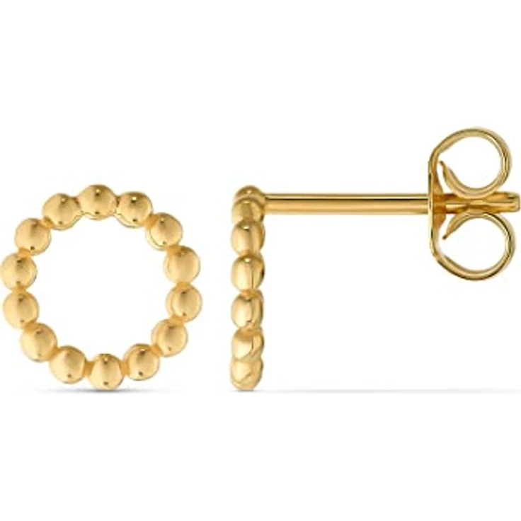 CHRIST Damen-Ohrstecker Kügelchen, 375er Gelbgold, 0,83 cm Breite, elegant verpackt in Geschenkbox – Bild 2