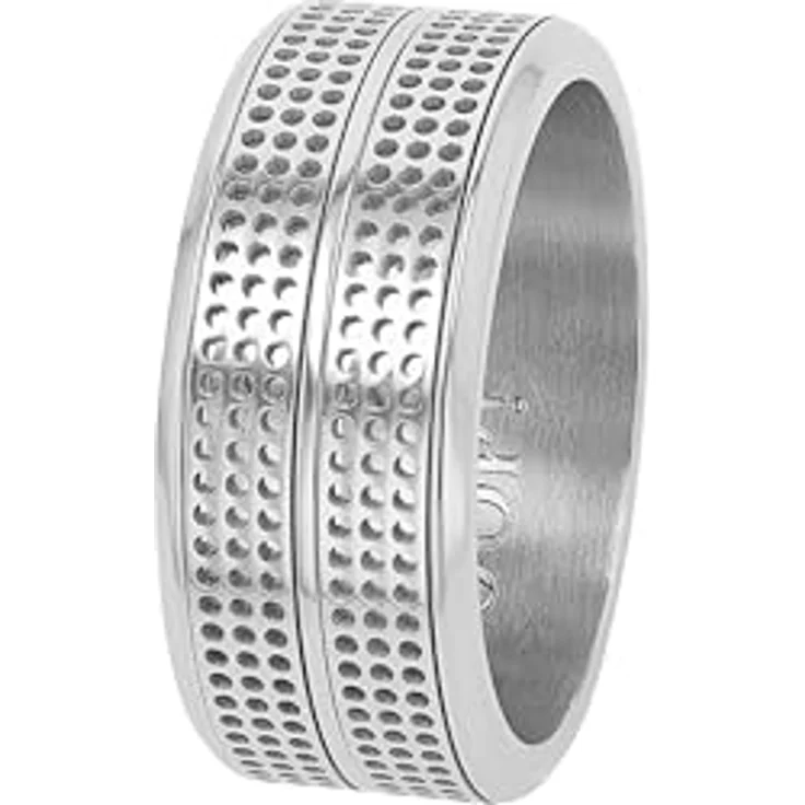 JOOP! Herrenring Edelstahl, Silber matt/glänzend, 10 mm Breite, kommt in Schmuck Geschenk Box – Bild 5