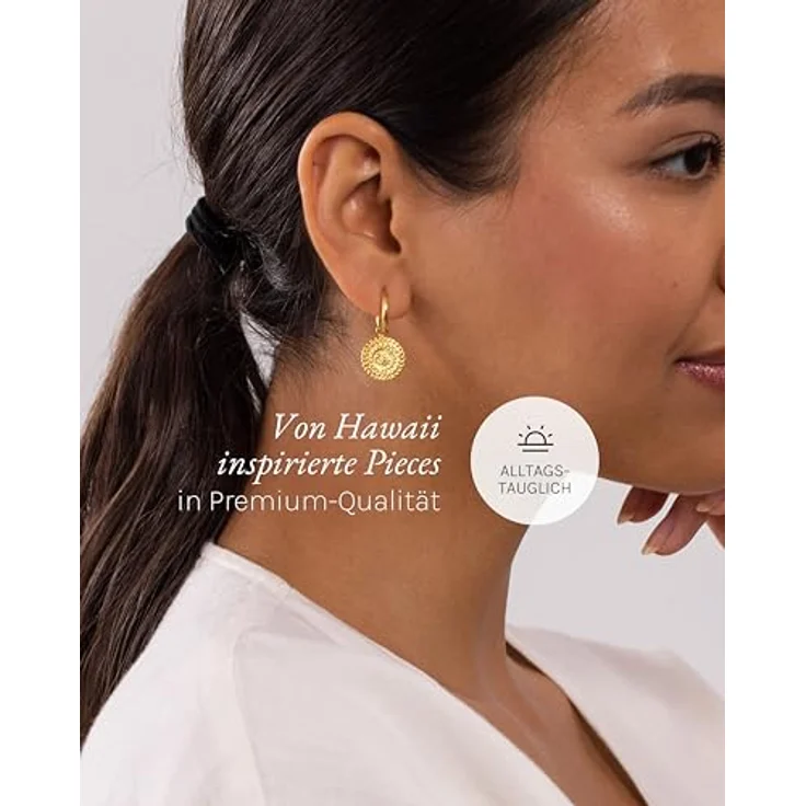 Purelei Waina Ohrringe (Gold) – Wasserfeste Damenohrringe aus langlebigem Edelstahl – Eleganter Modeschmuck für individuelle Looks – Bild 3