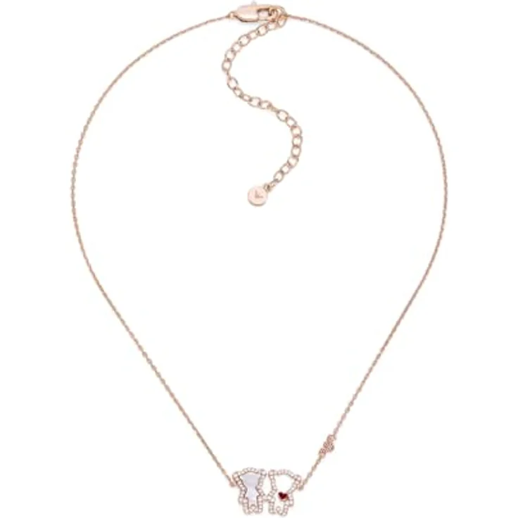 Emporio Armani Damen Halskette EGS3351221, roségoldfarbenes Metall, Länge 380 mm, poliertes Finish, Karabinerverschluss – Bild 1