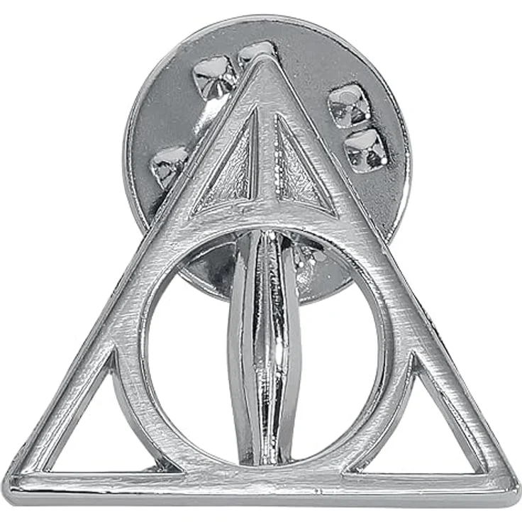 Harry Potter Heiligtümer des Todes Pin, silberfarben, Fan-Merch Brosche für Anhänger der Filme – Bild 2