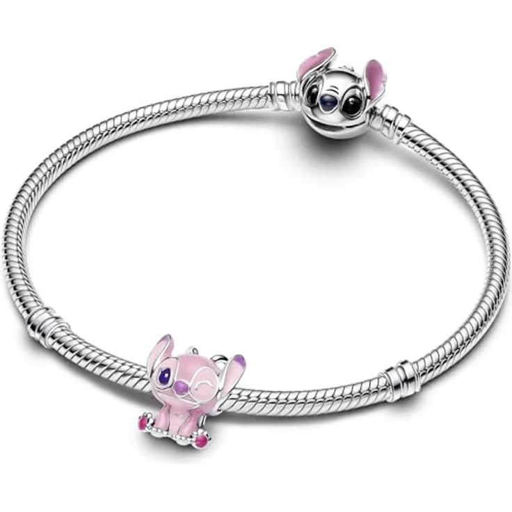 Pandora Moments Disney Lilo und Stitch Angel Charm, Sterling Silber, kompatibel mit Moments Anhängern, 793739C01 – Bild 2