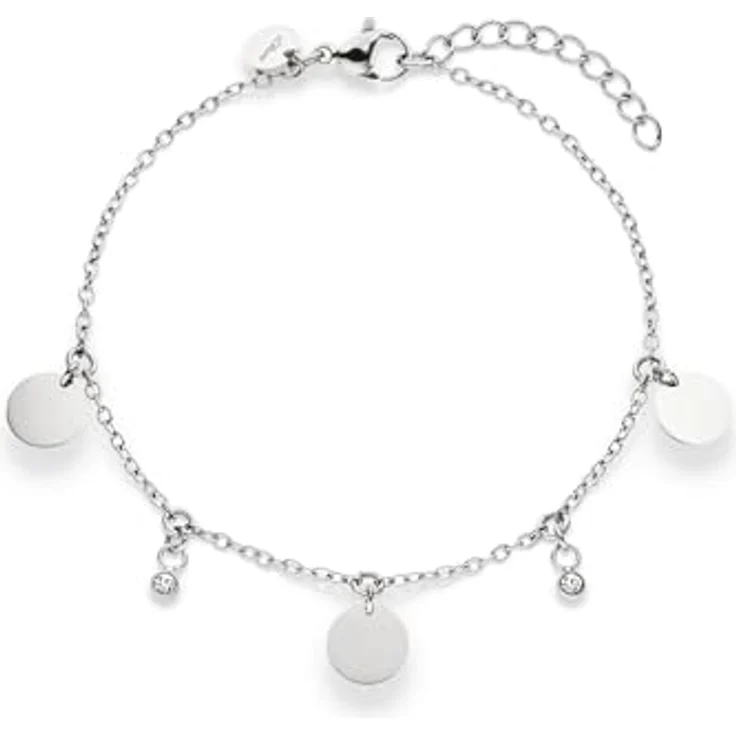 s.Oliver Bracelet - Edelstahl Armband in Silber - Rolokette verstellbar bis 21 cm - wasserfest & hautfreundlich – Bild 1
