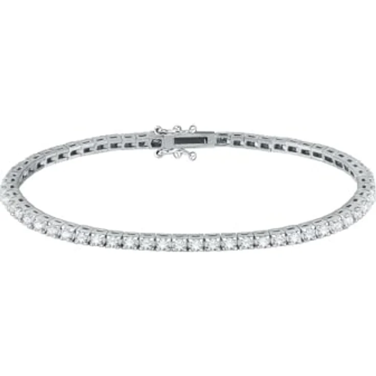 CHRIST Damen-Armband 750er Weißgold mit 62 Diamanten, One Size – Bild 5