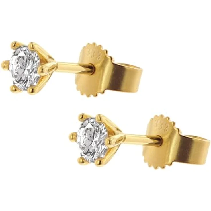 GLIZZ Lab Grown Diamant-Ohrringe 0,5 ct. in Gold 333, Brillant Ohrstecker mit TW Farbe und VSI Reinheit, eleganter Damen-Schmuck, GL8650 – Bild 3