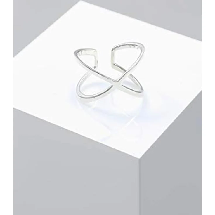 Elli Damenring Kreuz Symbol Geo, 925 Sterling Silber, handgefertigt und anlaufgeschützt – Bild 5