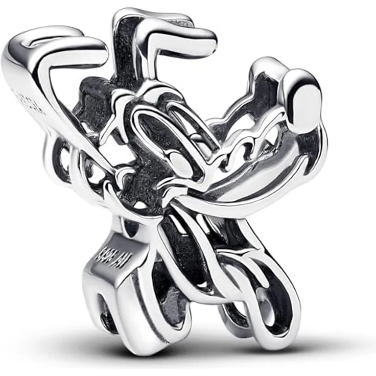 Pandora 793911C00 Disney Charm, Silberner Bead-Charm mit Pluto Hund, 925 Sterlingsilber, 15 x 11 mm – Bild 2
