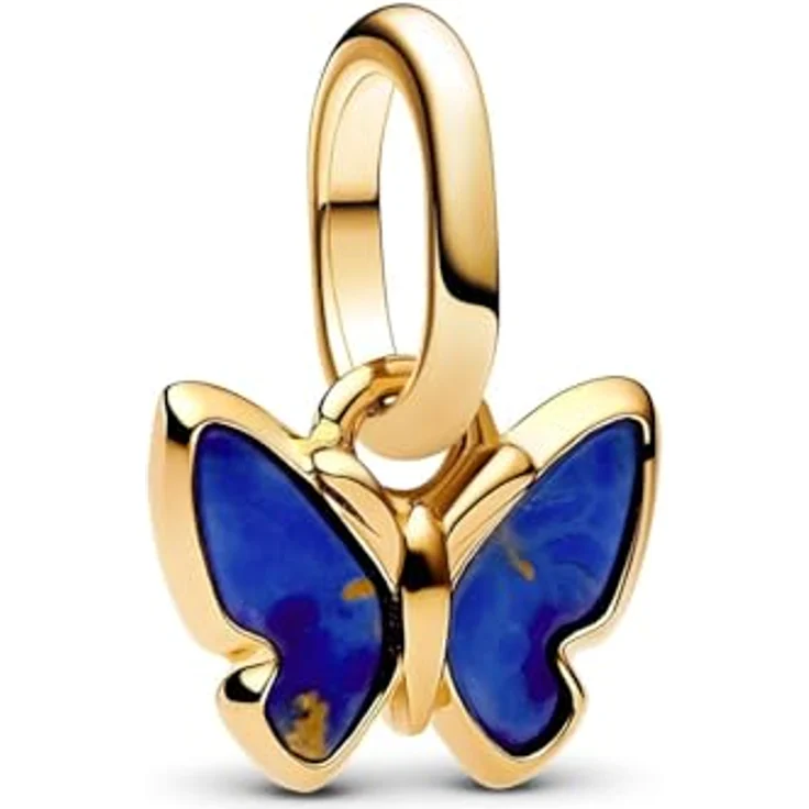 PANDORA ME Blauer Schmetterling Mini-Charm-Anhänger aus 14 Karat vergoldetem Sterling Silber mit Lapis-Lazuli, für ME und Moments Kollektion, 763825C01 – Bild 1