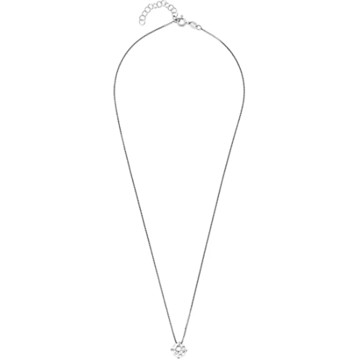 FAVS Damen-Halskette 925er Silber mit Zirkonia, 42 cm Länge, in Geschenkbox, One Size – Bild 3