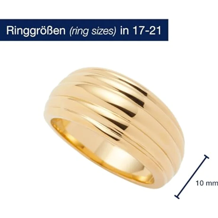 LEONARDO Damenring Leonardo, Fingerring aus Edelstahl, Ringweite 54 – Bild 2