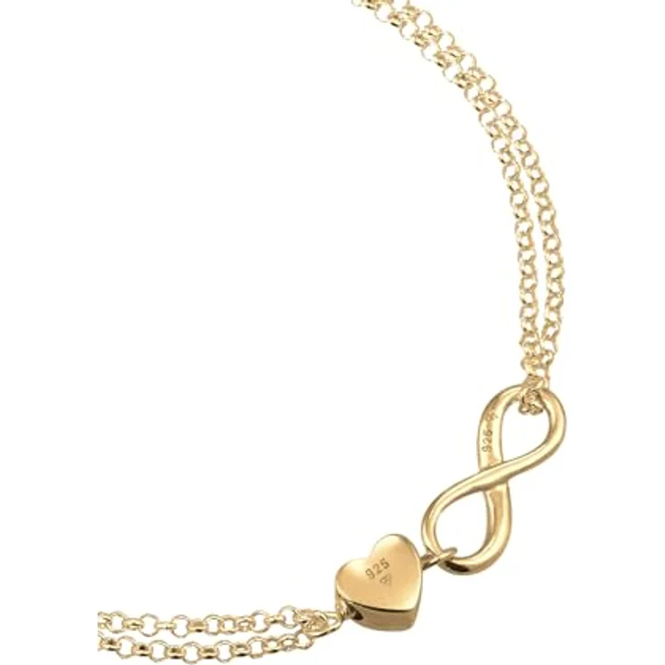 Elli Armband Damen Herz Liebe Unendlichkeit Infinity, 925 Sterling Silber, handgefertigt und anlaufgeschützt – Bild 4