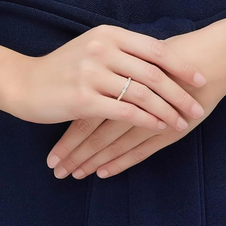 SWAROVSKI Damen-Ring Edelstahl mit Kristall, rosegold-plattiert, Ringgröße 50, 5032898 – Bild 5