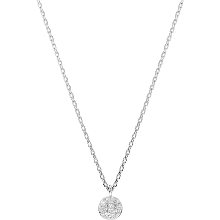 Swarovski Ketten-Set Sublima Round, 2-tlg. im Lagenlook mit klaren Rundkristallen im Schnee-Pavé – Bild 5