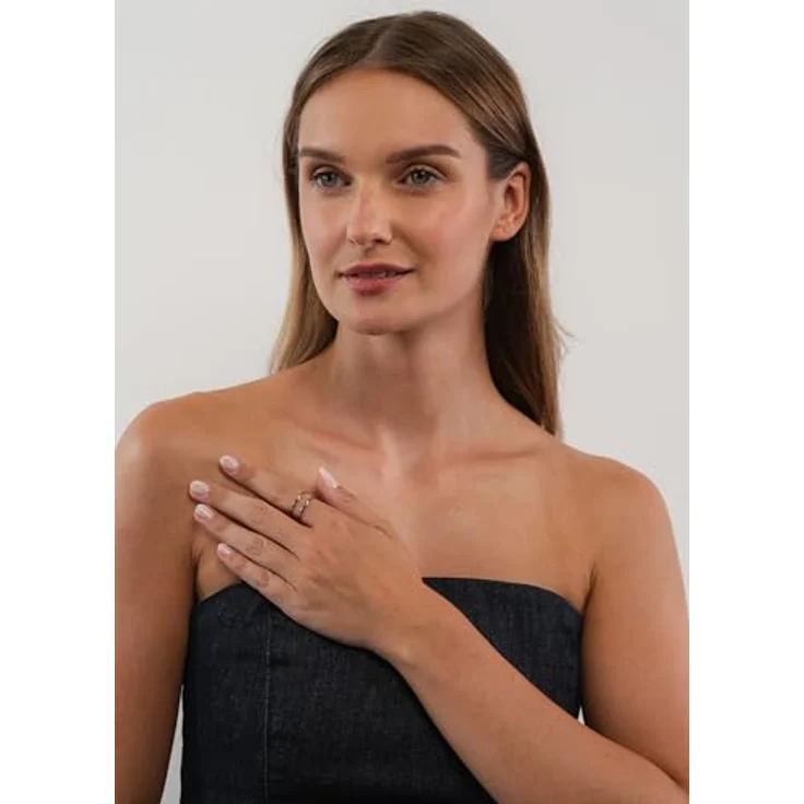 Purelei® Basic Ring – filigraner, doppelreihiger Edelstahlring, verstellbar und wasserfest, silber (Größe 56–60) – Bild 3