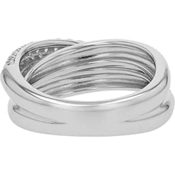 JOOP! Damenring Silber 925, 8 mm mit Zirkonia, Geschenkidee in Schmuck Geschenk Box – Bild 3