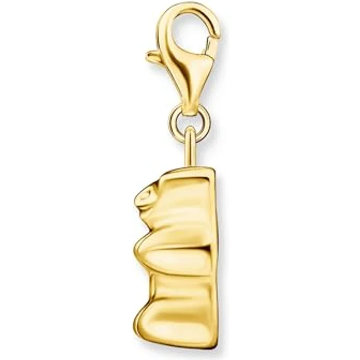 THOMAS SABO Charm-Einhänger THOMAS SABO x HARIBO, goldfarbener Goldbär Charm-Anhänger aus Silber für Armbänder, Ketten und Creolen – Bild 4