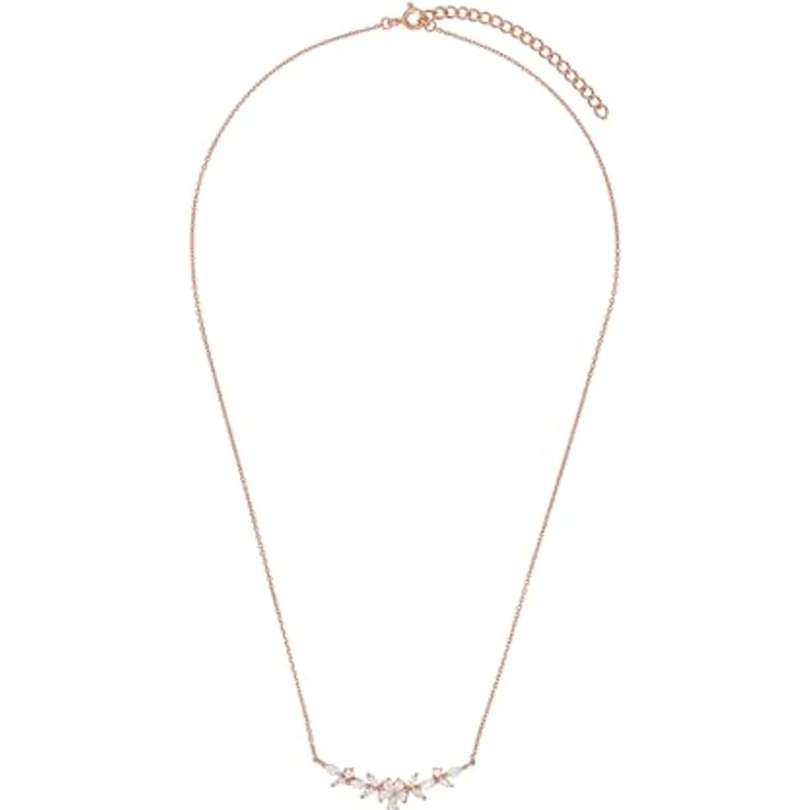 Amor Kette mit Anhänger 925 Sterling Silber, Damen Halsschmuck mit Zirkonia, roséfarben, 40+5 cm, in Geschenkbox – Bild 4
