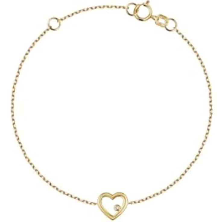CHRIST Damen-Armband 375er Gelbgold mit 1 Diamant, One Size – Bild 1