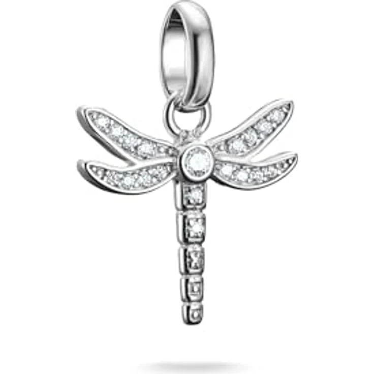 Thomas Sabo Charm Club Connect Charm-Anhänger Libelle, recyceltes 925 Silber mit Steinen, CC1285-051-14 – Bild 1