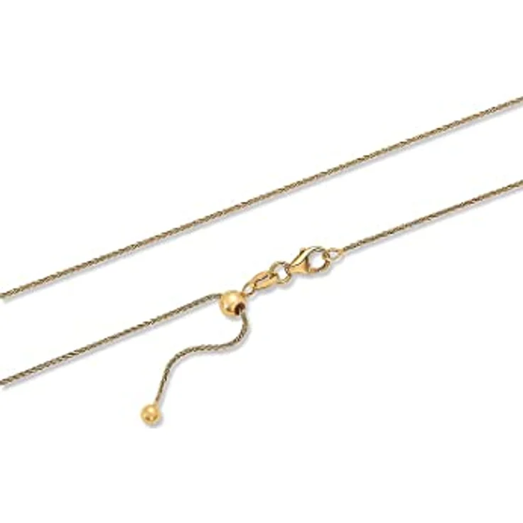 CHRIST Damen-Halskette Collier, 375er Gelbgold, 45 cm, elegant und schlicht – Bild 2