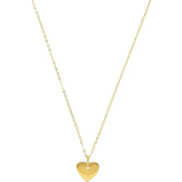 Amor Halskette mit Herz-Anhänger, 42 cm, 585er Gold, inkl. Geschenkbox, individuell gravierbar – Bild 2