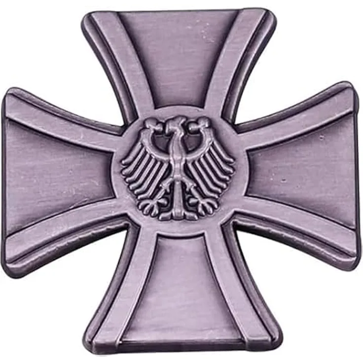 xutao Bundeswehr Veteranenabzeichen Retro Kreuz Anstecknadel, 30mm, umweltfreundliche Farben, mit Schmetterlingsverschluss für sicheren Halt, dekorativer Modeschmuck