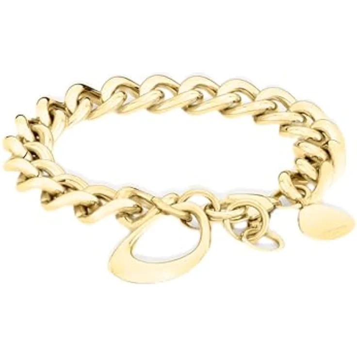 LIEBESKIND Armband LJ-1431-B-21, Edelstahl in gold, 21 cm mit Karabinerverschluss – Bild 1