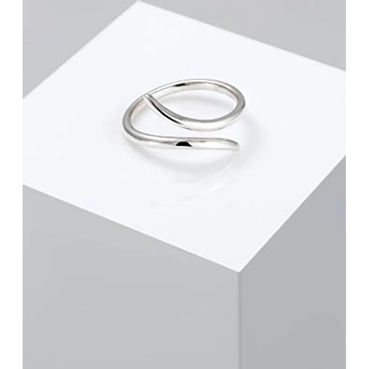 Elli Ring Damen Wickel Statement Geo, 925 Sterling Silber, handgefertigt und anlaufgeschützt – Bild 5