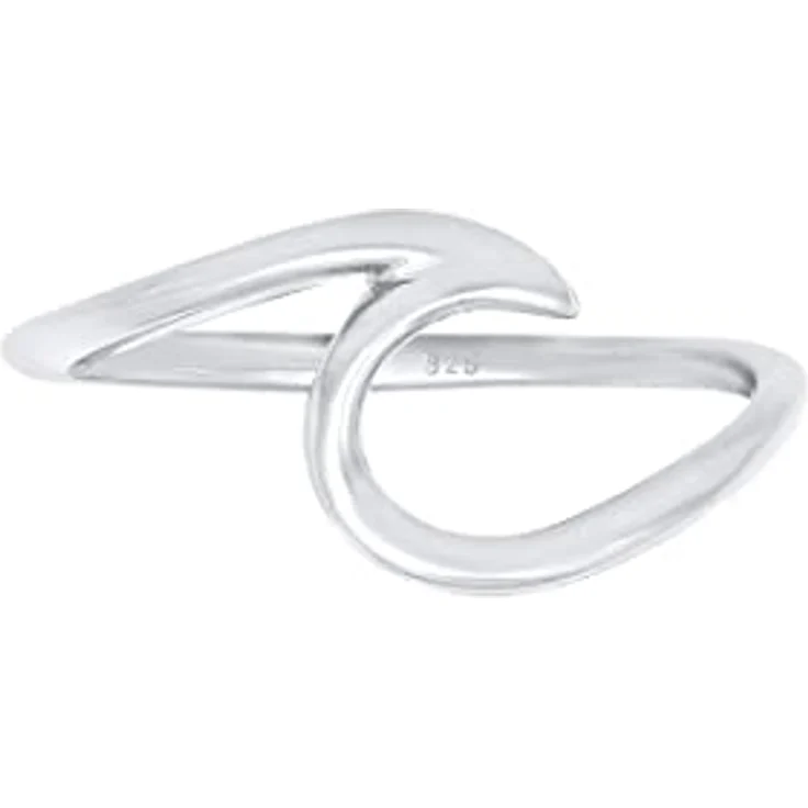 Elli Ring Damen Welle Strand Maritim, 925 Sterling Silber, handgefertigt und anlaufgeschützt – Bild 2