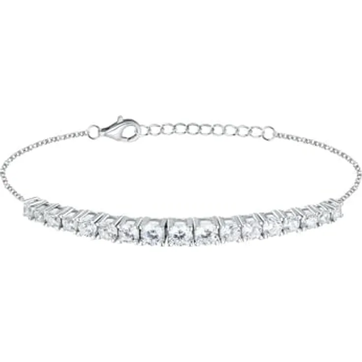 CHRIST Damen-Armband, 925er Silber mit recyceltem Zirkonia, One Size