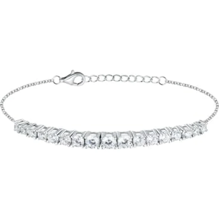 CHRIST Damen-Armband, 925er Silber mit recyceltem Zirkonia, One Size – Bild 1