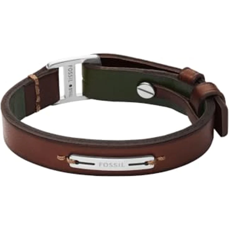 Fossil Machine Herren Armband, Mehrfarbig aus Leder mit mattem Finish und sicherem Steckverschluss, JF04963040 – Bild 1
