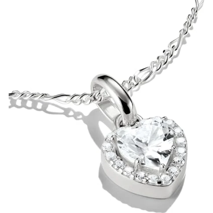 Thomas Sabo Charm Club Connect Charm-Anhänger Herz mit Steinen aus recyceltem 925 Silber, flexible Tragevarianten, CC1278-051-14 – Bild 2