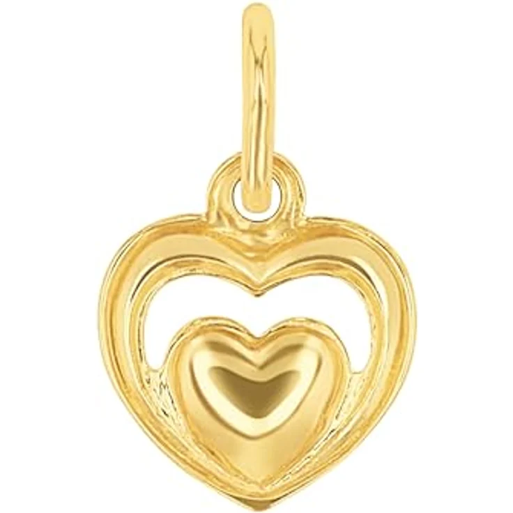 Amor Kettenanhänger Golden Heart, romantisches Design aus hochwertigem Material, Made in Germany – Bild 3