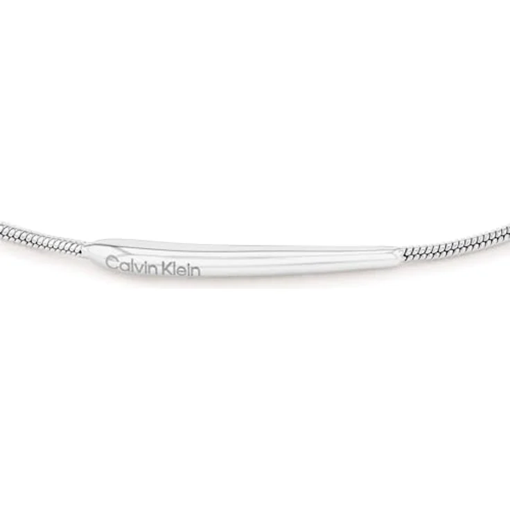 Calvin Klein ELONGATED DROPS, Damen Gliederarmband aus poliertem Edelstahl, verstellbar mit graviertem Logo, Innenumfang 16 cm – Bild 2