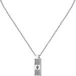 Maserati Herrenhalskette Iconic Collection – JM423AVD20, aus Stahl mit schwarzer PVD-Beschichtung, 45+5 cm, inkl. Karabinerverschluss