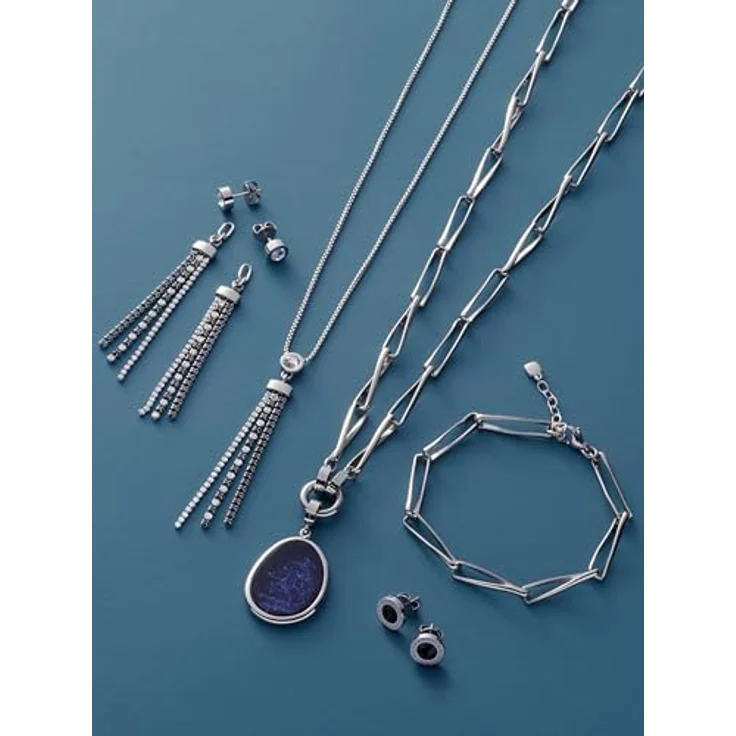 JEWELS BY LEONARDO Damen Ohrstecker Matrix, schwarz, Edelstahl mit facettiertem Glasstein, inkl. Samtbeutel – Bild 4