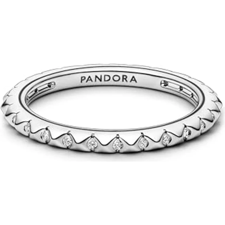 PANDORA ME Pyramiden Ring, Sterling Silber mit Cubic Zirkoniastein, Größe 52, 192800C01-52 – Bild 2